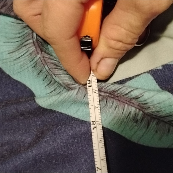 (Givvy) Hawaiian style Long Maxi Dress with Pockets, short sleeve. - Picture 3 of 5